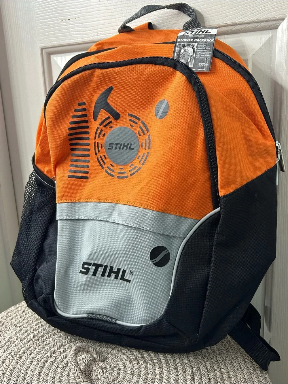 Stihl Blower School Backpack for Kids NWT Orange Black - Picture 1 of 8